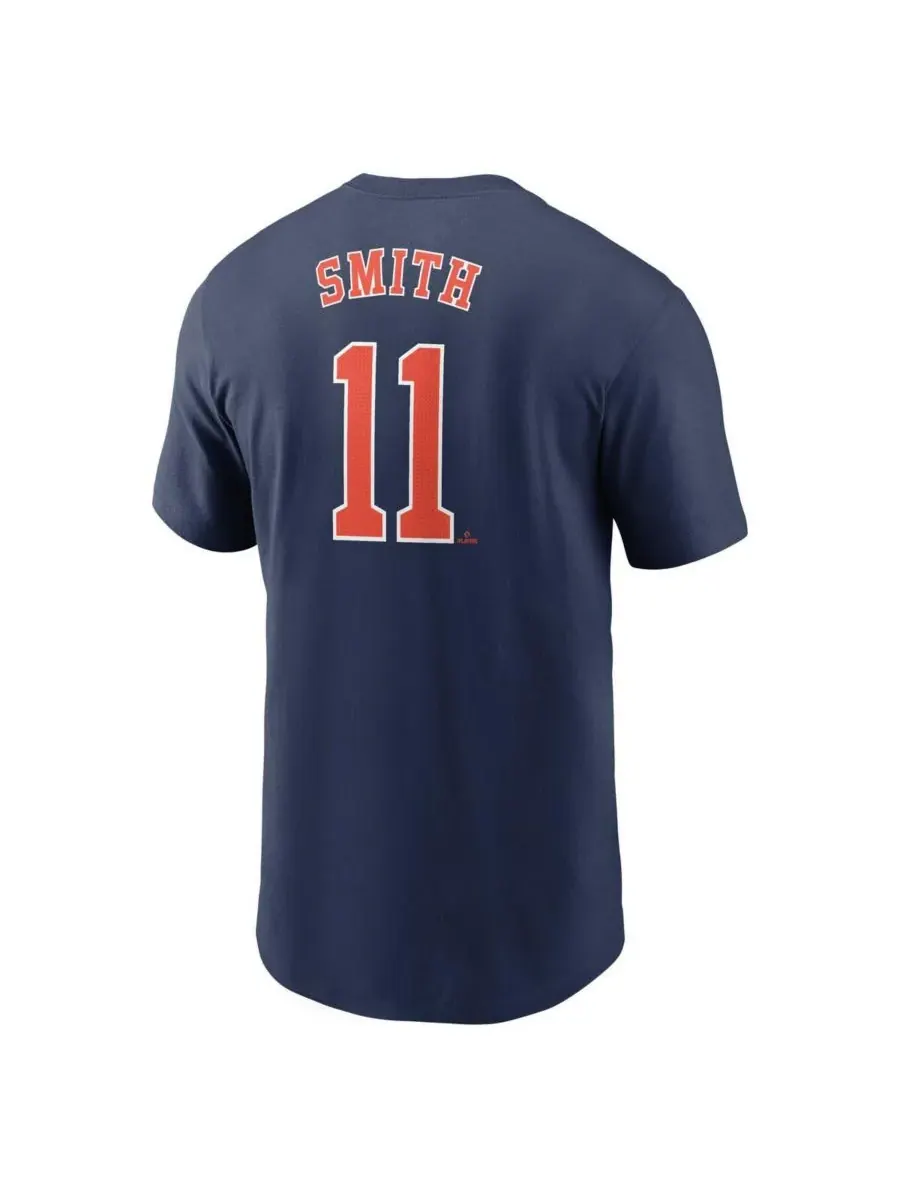 Nike Мужская футболка Cam Smith темно-синего цвета с номером игрока команды Houston Astros — изображение 3 из 3, темно-синий