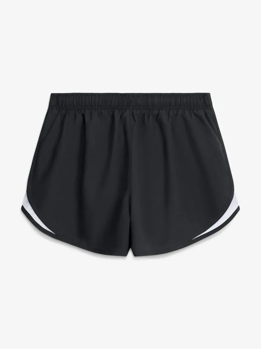 Шорты женские Nike Tempo Mid-Rise, 3.25" Inseam — изображение 3 из 4, черный белый