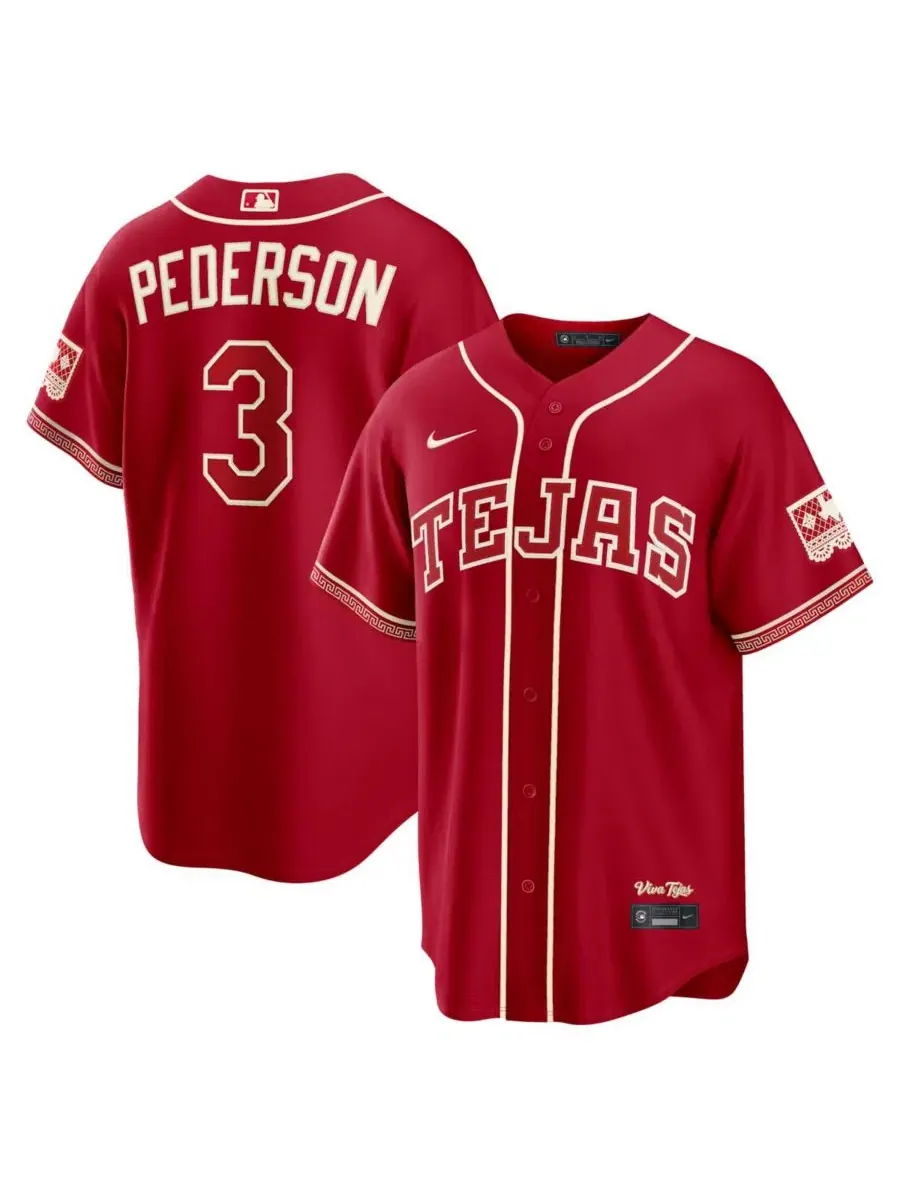 Джерси с коротким рукавом Joc Pederson Red Texas Rangers 2026 City Connect Stadium Nike — изображение 1 из 7, красный