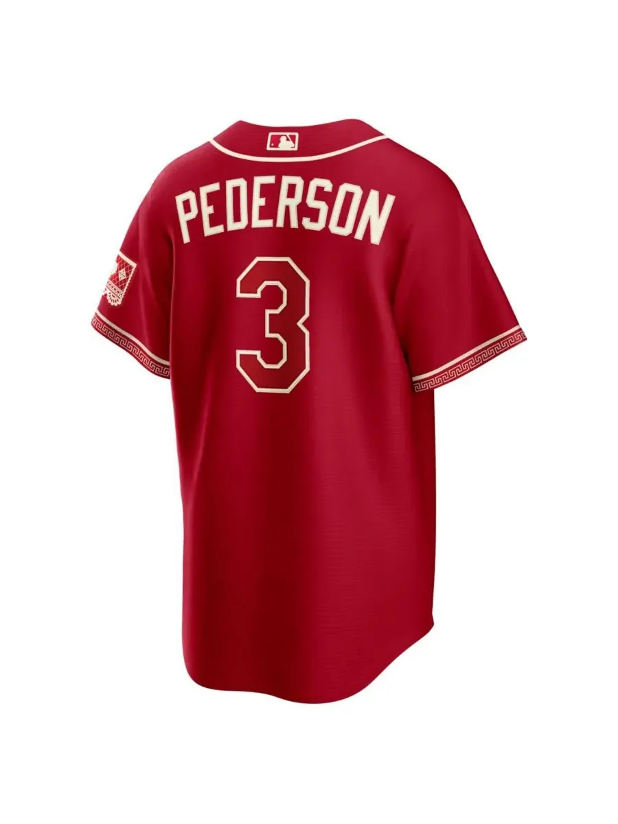 Джерси с коротким рукавом Joc Pederson Red Texas Rangers 2026 City Connect Stadium Nike — изображение 3 из 7, красный