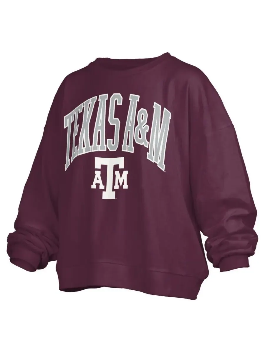 Pressbox Женская бордовая толстовка-пуловер Texas A&M Aggies Janise Arch Over Logo Waist Length — изображение 3 из 3