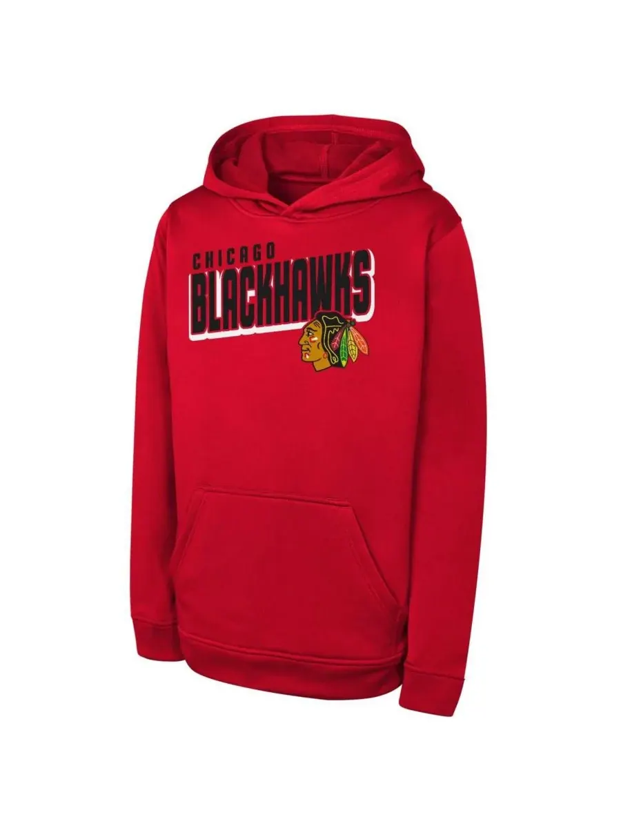 Outerstuff Красная толстовка Chicago Blackhawks в стиле киберпанк для мальчиков и девочек — изображение 1 из 1, красный