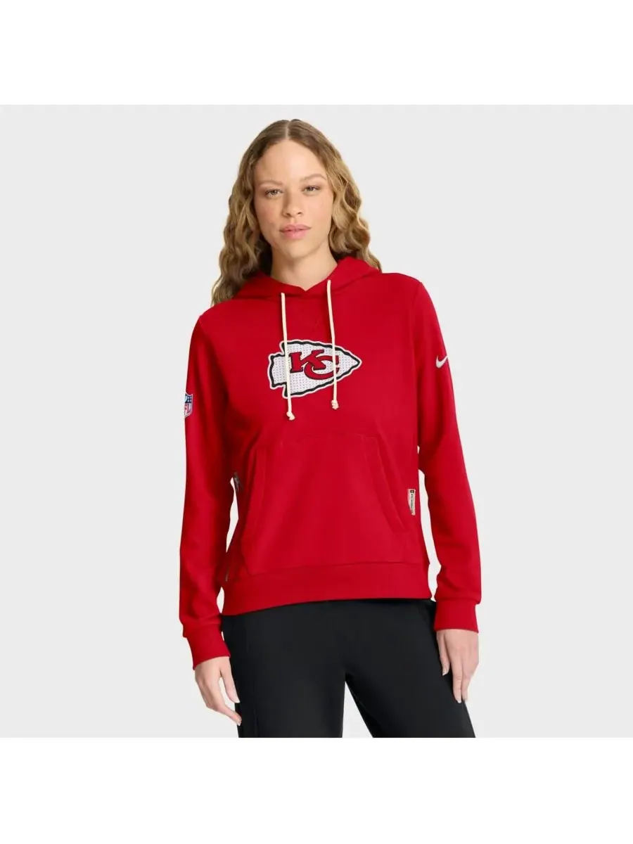 Nike Женская красная толстовка Kansas City Chiefs Sideline Standard Issue Initial Home Dri-FIT — изображение 1 из 4, красный