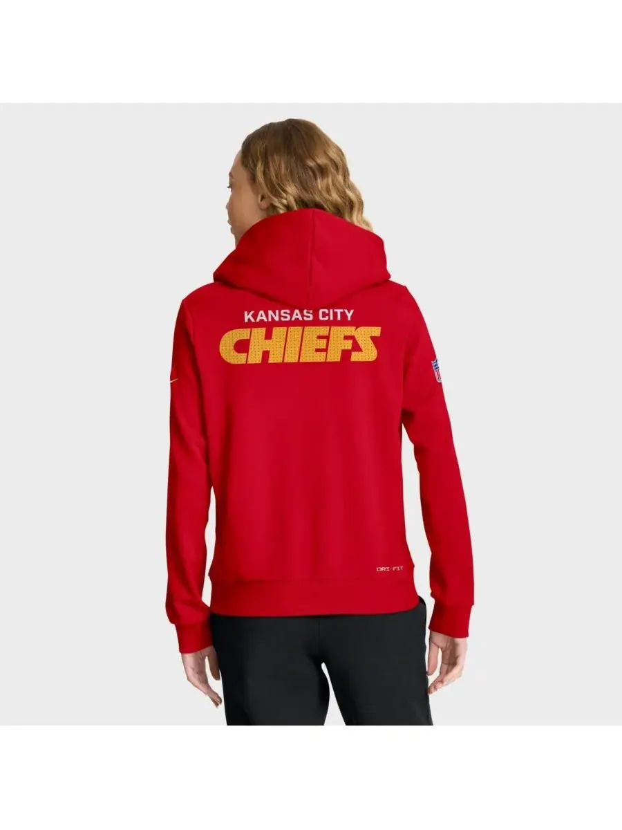 Nike Женская красная толстовка Kansas City Chiefs Sideline Standard Issue Initial Home Dri-FIT — изображение 2 из 4, красный