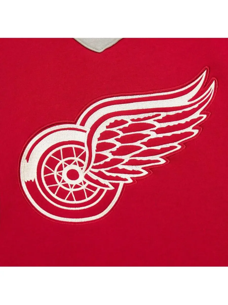 Mitchell & Ness Женская красная толстовка Detroit Red Wings Heritage на шнуровке — изображение 2 из 5, красный