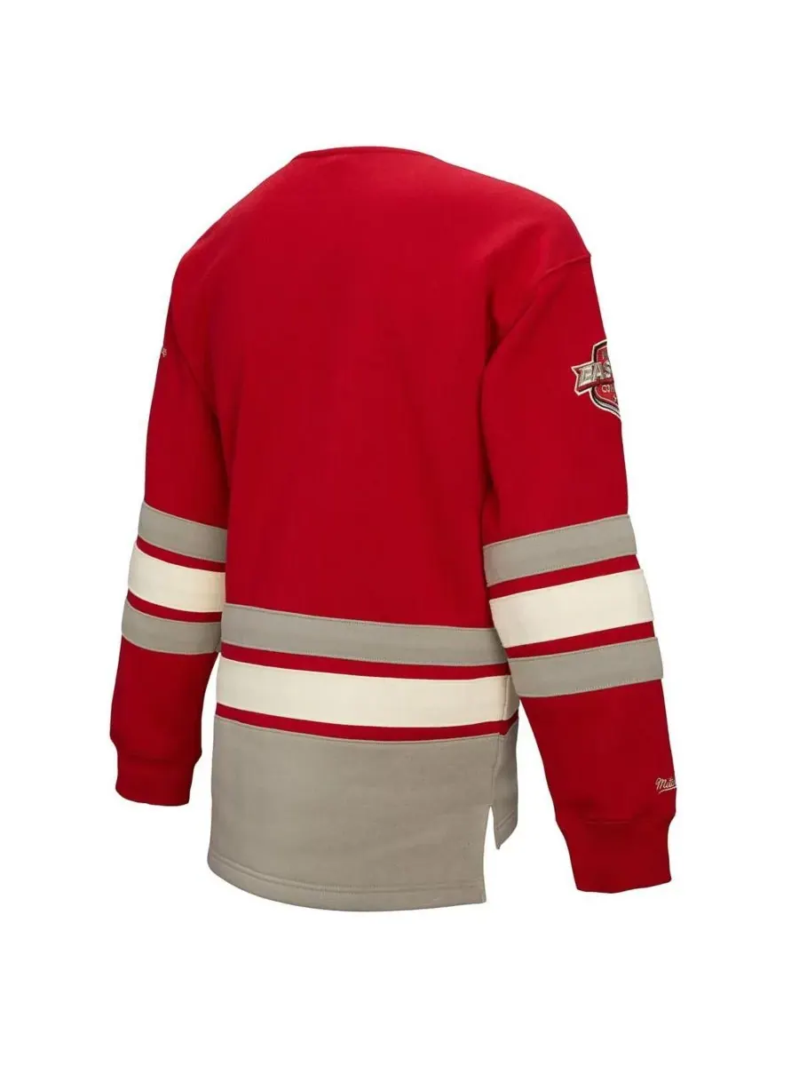 Mitchell & Ness Женская красная толстовка Detroit Red Wings Heritage на шнуровке — изображение 3 из 5, красный