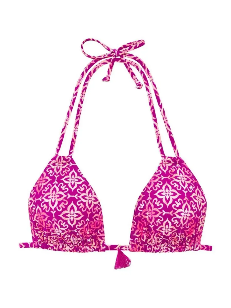 Топ бикини с кисточками, с принтом LASCANA, Berry Printed — изображение 6 из 7