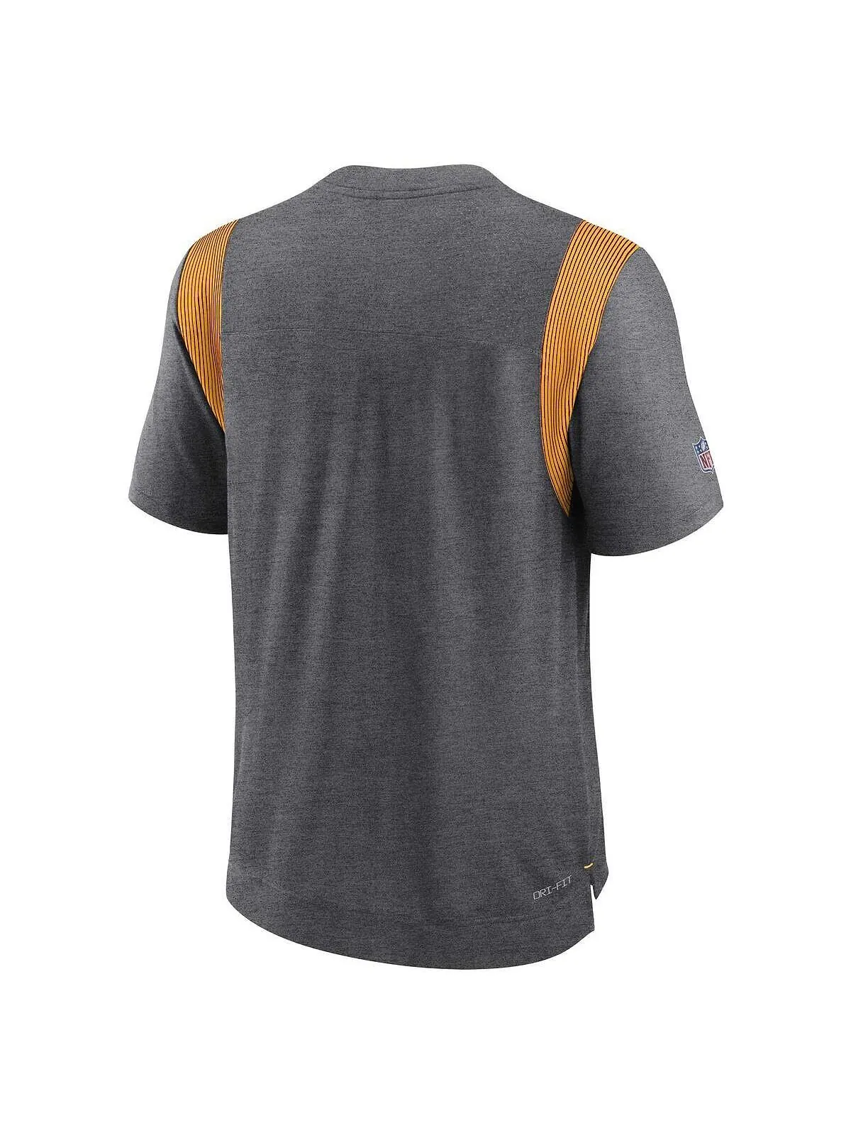 Мужская футболка heather charcoal green bay packers sideline tonal logo performance player Nike — изображение 2 из 3