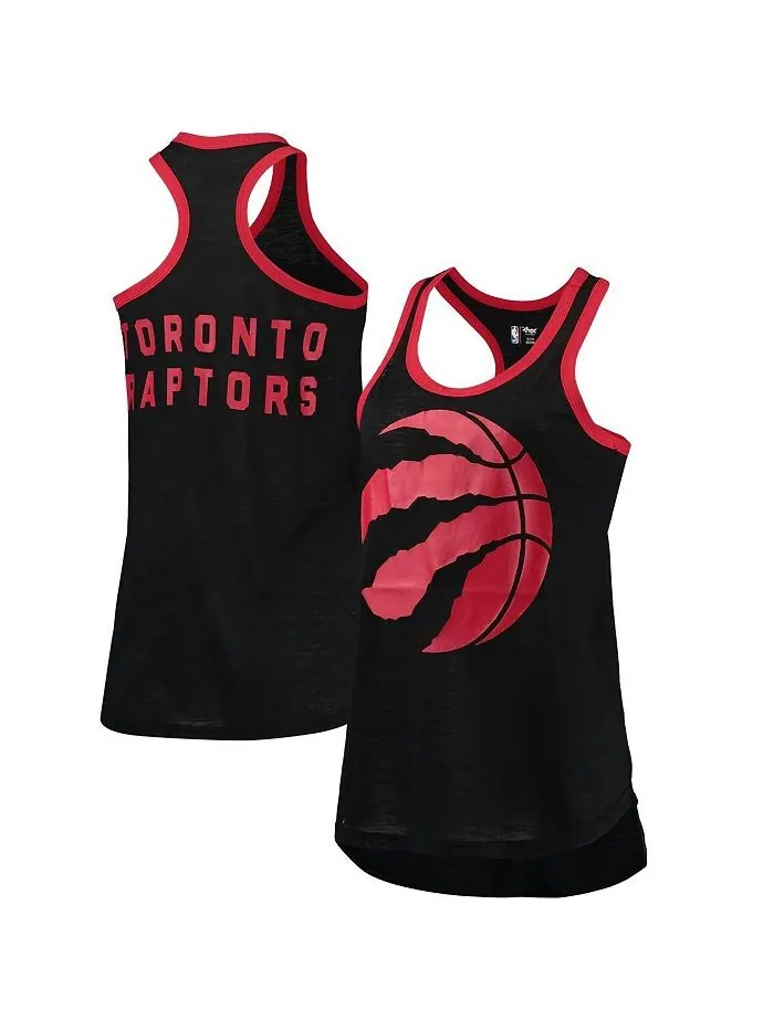 Черная женская майка Toronto Raptors Showdown с круглым вырезом и открытой спиной G-III Sports by — изображение 1 из 3