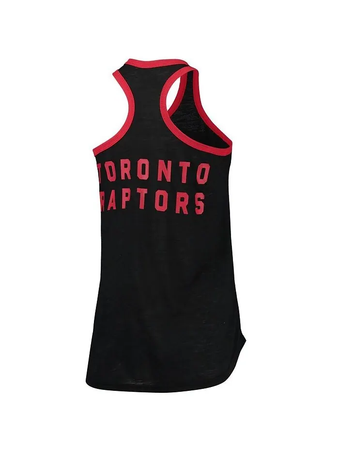 Черная женская майка Toronto Raptors Showdown с круглым вырезом и открытой спиной G-III Sports by — изображение 3 из 3