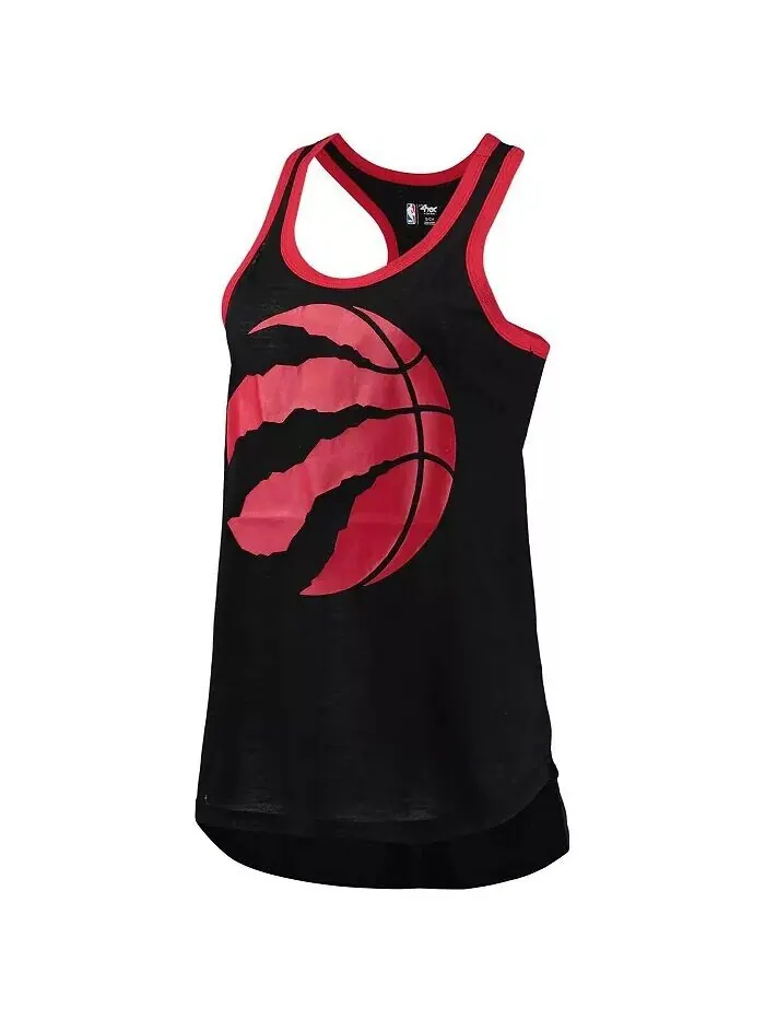 Черная женская майка Toronto Raptors Showdown с круглым вырезом и открытой спиной G-Iii Sports By — изображение 2 из 3