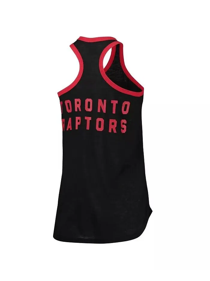 Черная женская майка Toronto Raptors Showdown с круглым вырезом и открытой спиной G-Iii Sports By — изображение 3 из 3