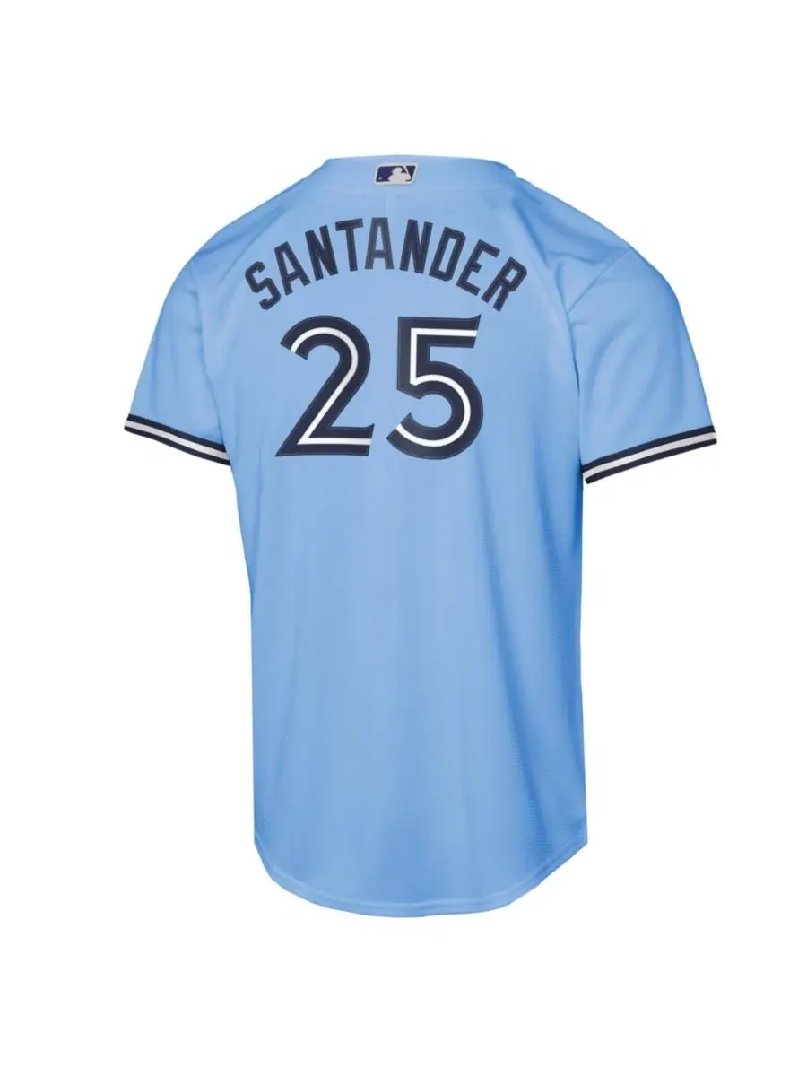 Детская футболка-джерси с моделью Anthony Santander Powder Blue Toronto Blue Jays Alternate Replica — изображение 3 из 3