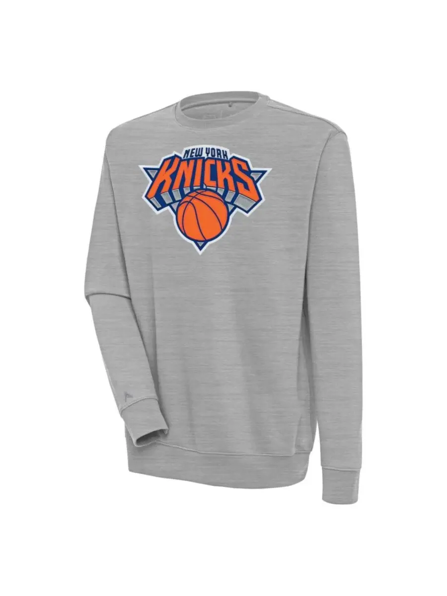 Толстовка на пуговицах Antigua New York Knicks Victory — изображение 1 из 1, серый