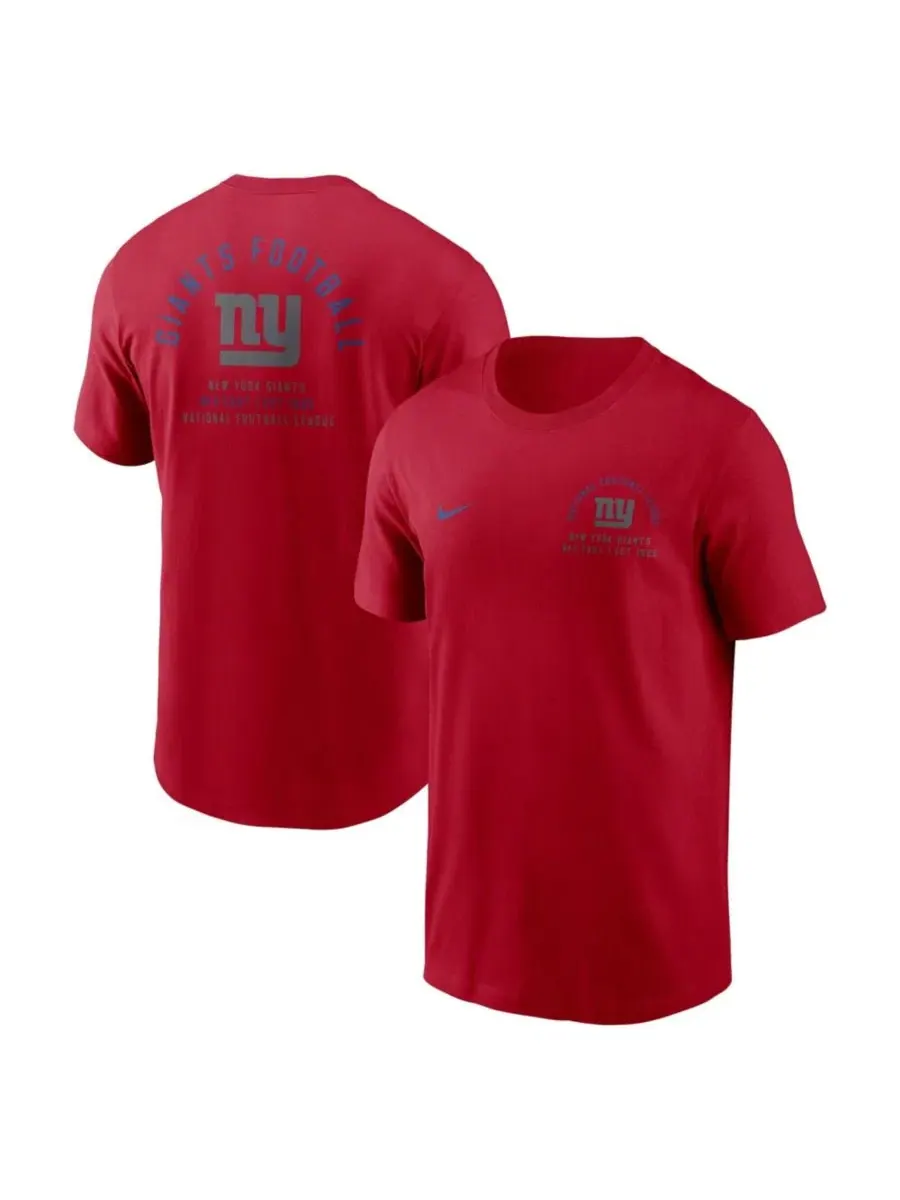 Футболка с длинным рукавом New York Giants Split Logo Nike — изображение 1 из 3, красный