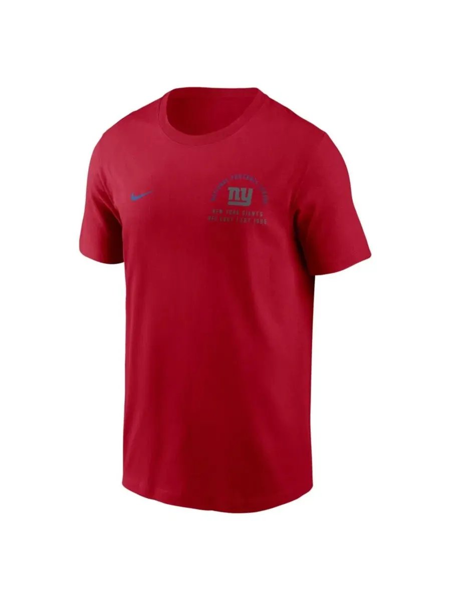 Футболка с длинным рукавом New York Giants Split Logo Nike — изображение 3 из 3, красный