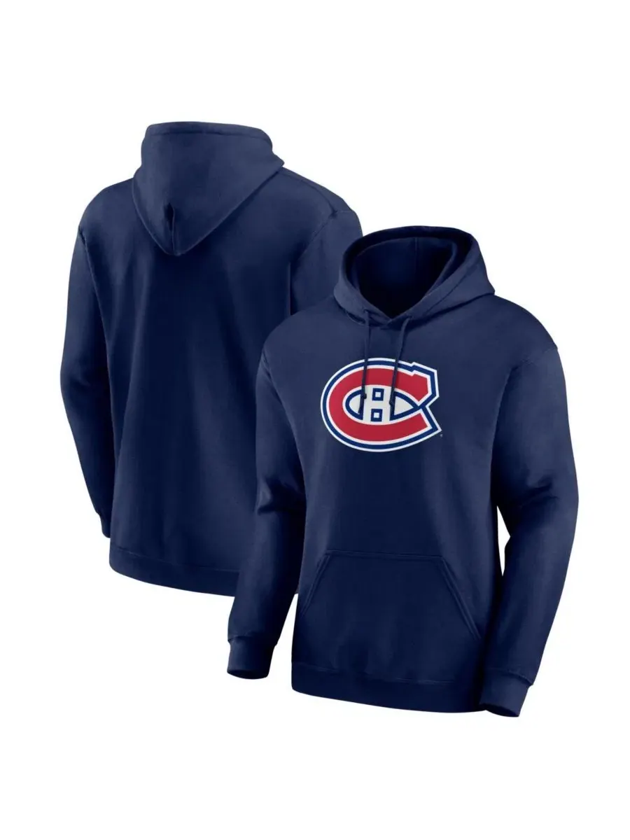 Худи Montreal Canadiens Essential с флисом Logo Athletic — изображение 1 из 3, темно-синий