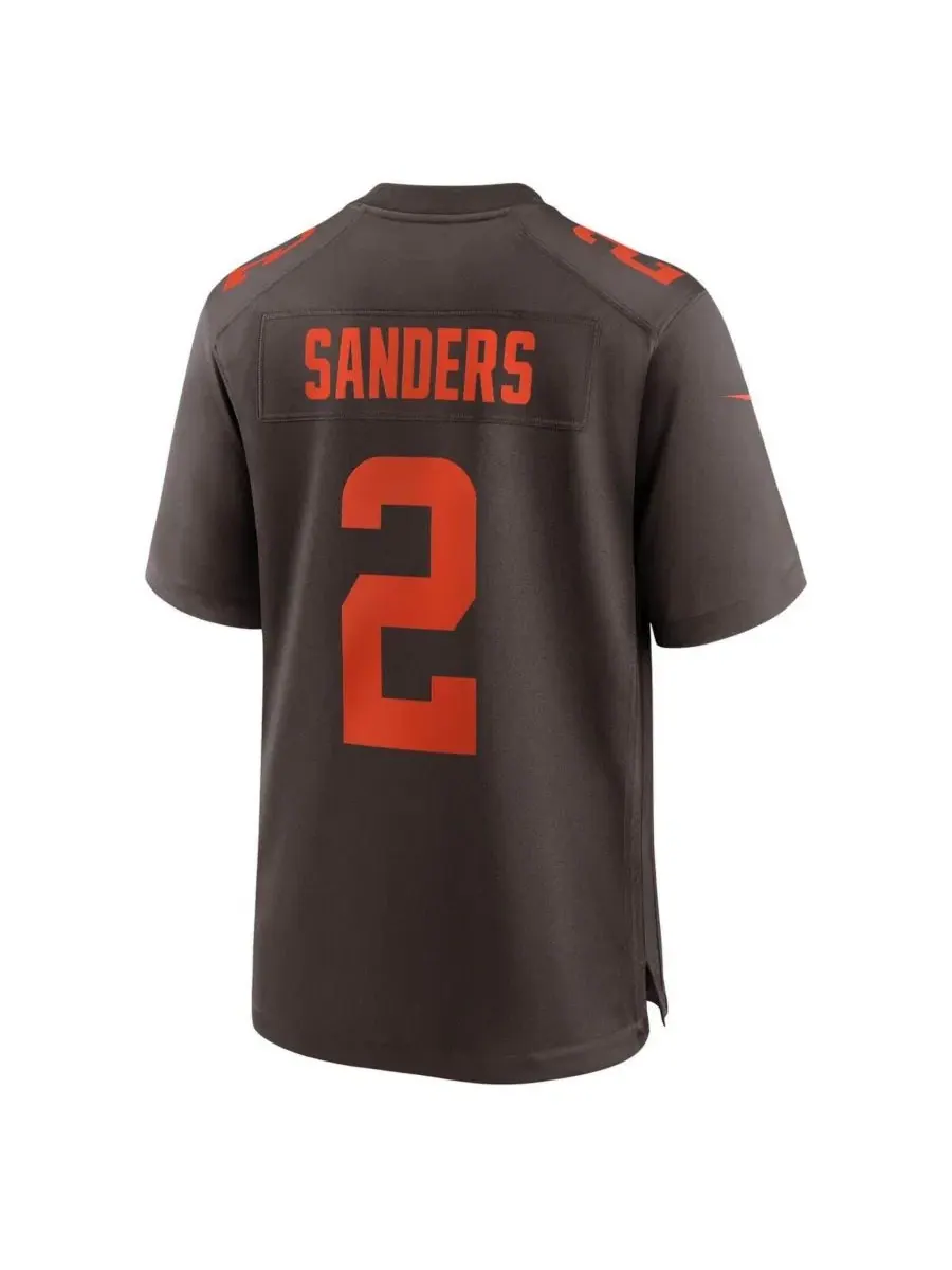 Футболка игровая Shedeur Sanders Alternate Nike — изображение 3 из 3, коричневый