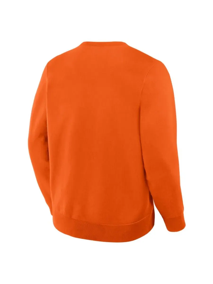 Свитшот Philadelphia Flyers Stickler с вышитым логотипом Fanatics — изображение 2 из 5, оранжевый