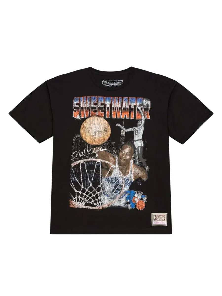 Футболка с длинным рукавом Nathaniel Clifton Mitchell & Ness — изображение 1 из 5, черный