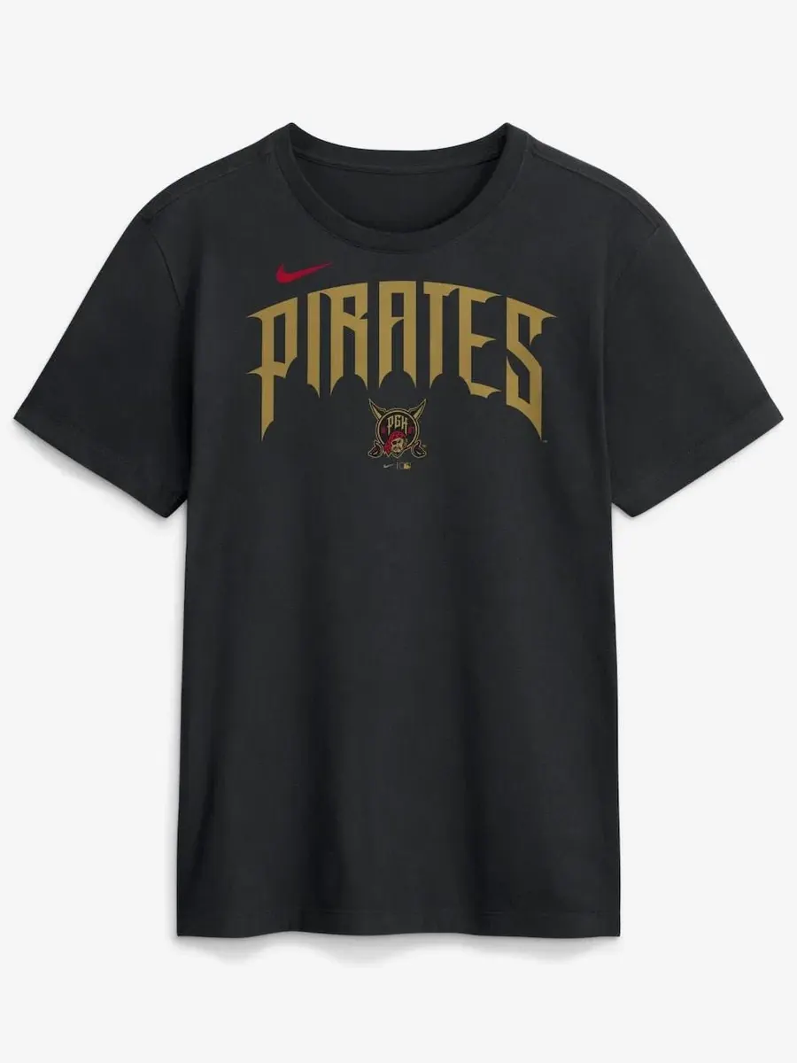 Футболка с принтом City Connect Pittsburgh Pirates Nike — изображение 1 из 2, черный