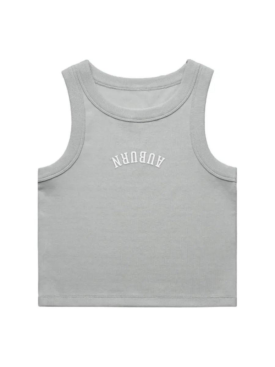 Топ-майка с вышивкой Upside Down Embroidery Uscape Apparel — изображение 2 из 2, серый