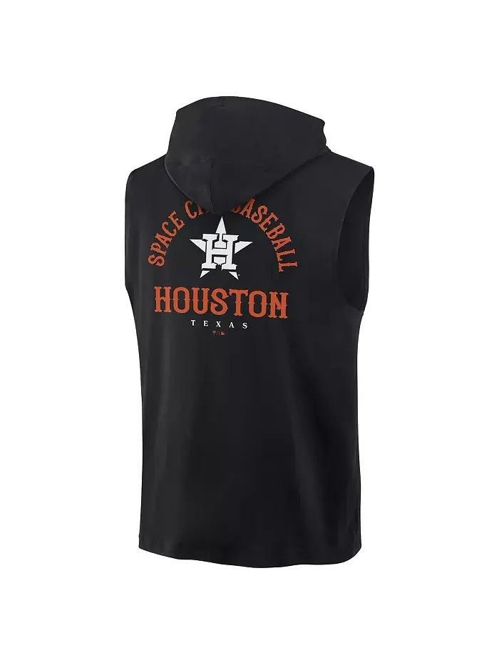 Мужская черная безрукавка-худи Houston Astros Fire Speed Fanatics — изображение 3 из 3