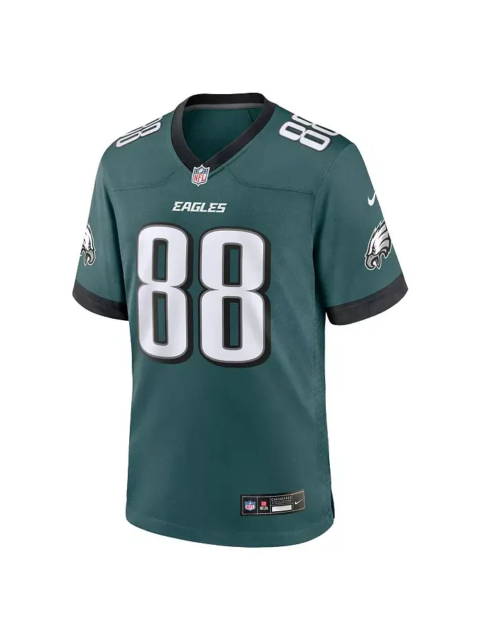 Футболка игровая Philadelphia Eagles для мужчин Dallas Goedert, цвет Midnight Green, Nike Fanatics — изображение 3 из 3