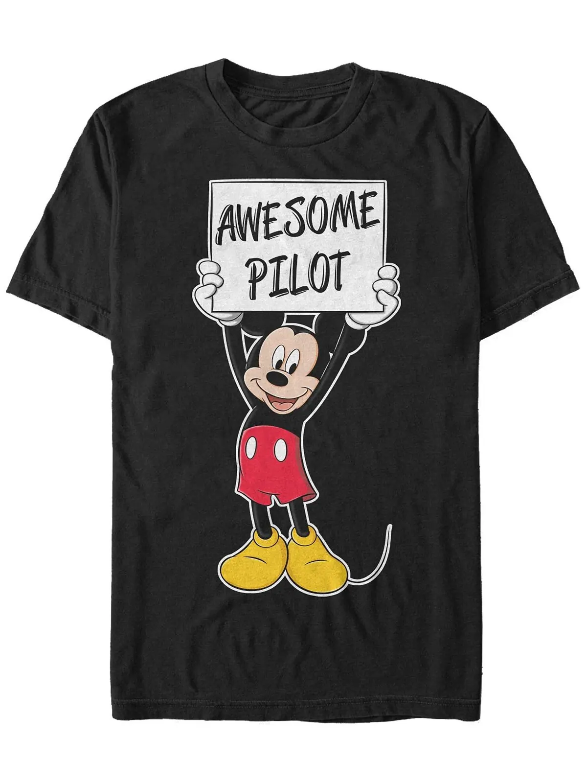 Мужская футболка с коротким рукавом mickey awesome pilot Fifth Sun — изображение 1 из 1, черный