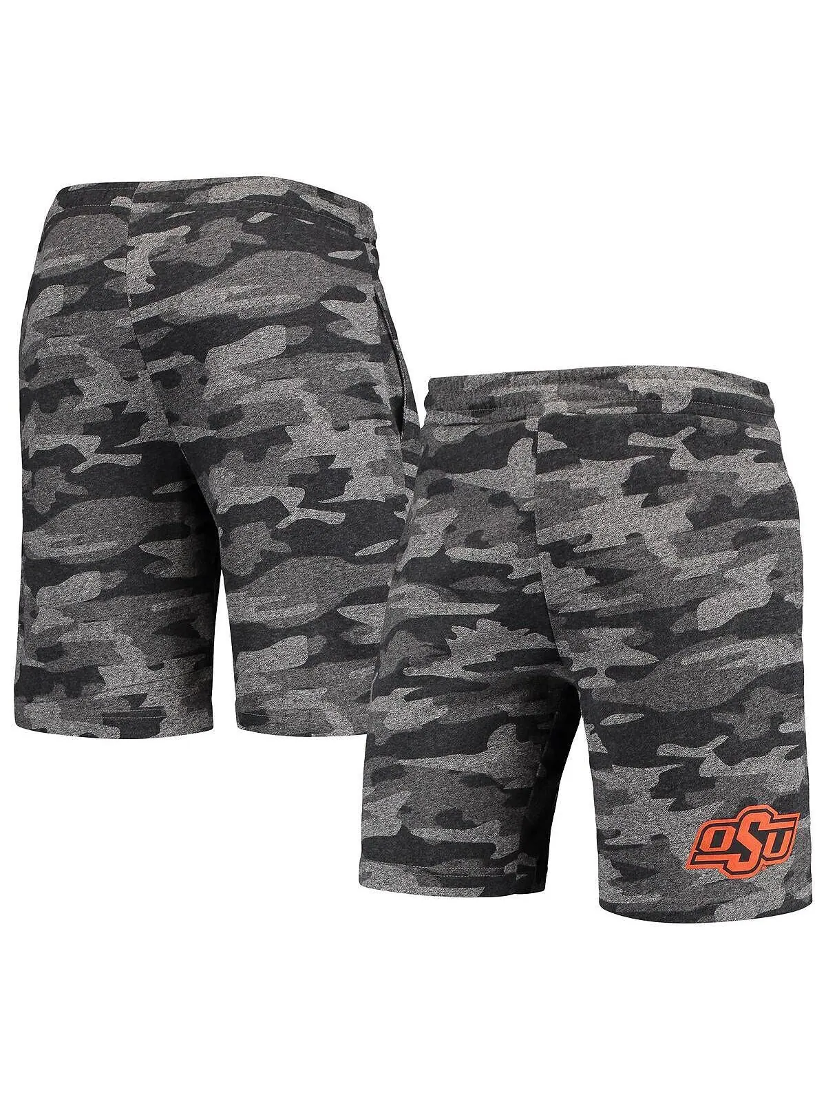 Мужские угольно-серые шорты для отдыха oklahoma state cowboys camo backup terry jam lounge Concepts — изображение 1 из 3