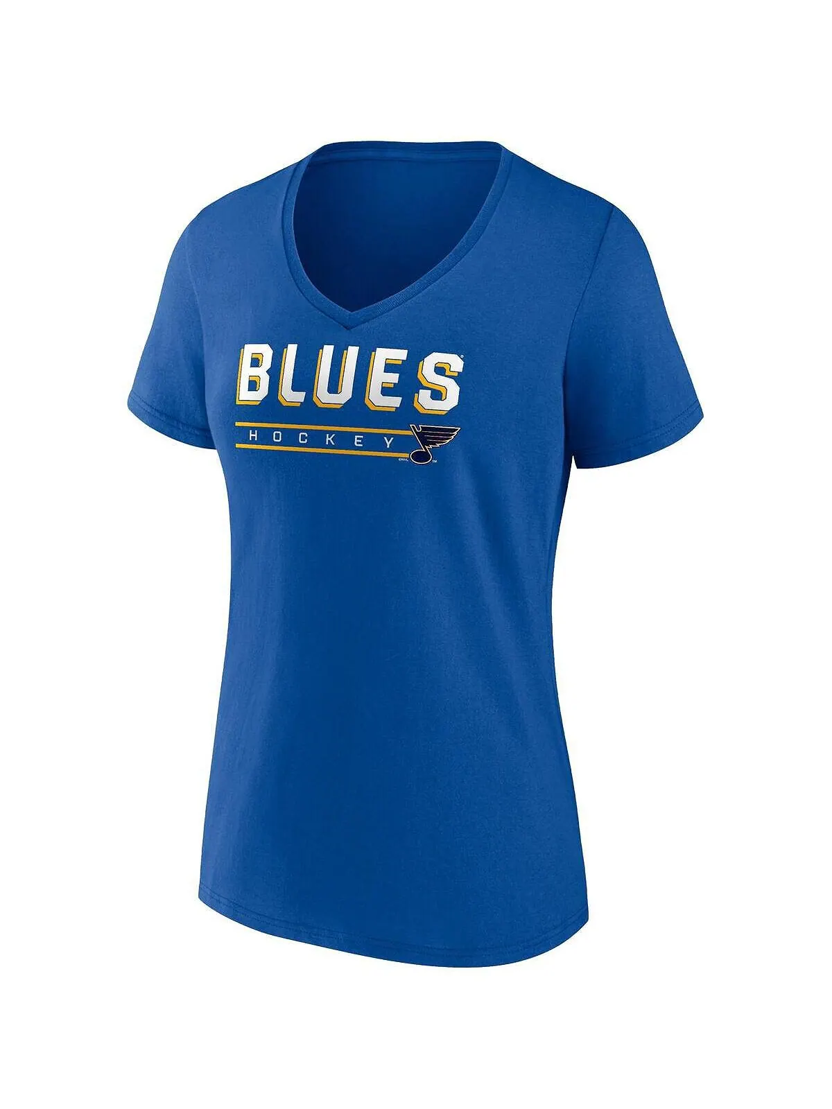 Женский комплект из 2 футболок с v-образным вырезом для родителей St. Louis Blues Blues и Grey — изображение 2 из 3