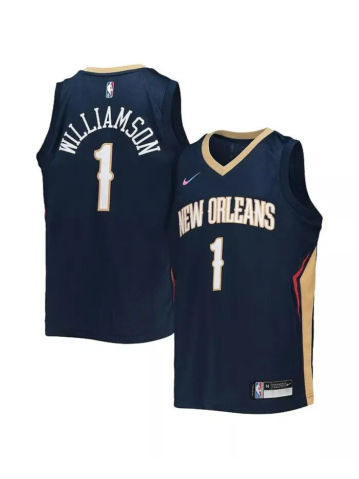 Джерси Big Boys Zion Williamson Navy New Orleans Pelicans 2021/22 Diamond Swingman — Icon Edition