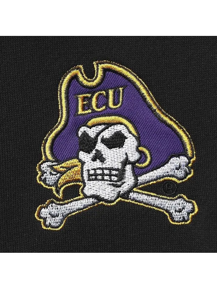 Мужская черная куртка с молнией на четверть и логотипом ECU Pirates Tortugas Colosseum — изображение 4 из 4, черный