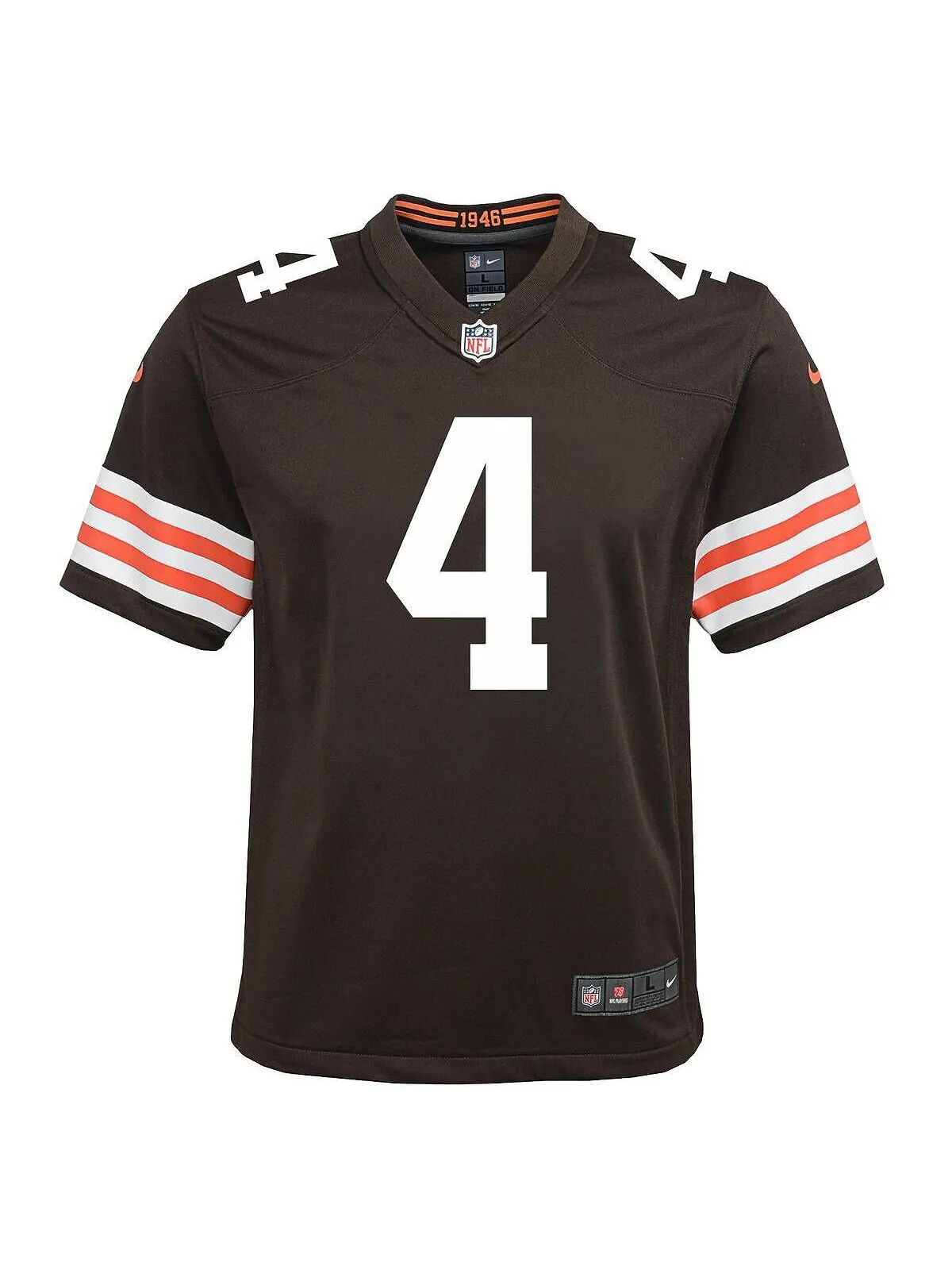 Игровая майка Big Boys Дешона Уотсона Брауна Cleveland Browns Nike — изображение 2 из 3, коричневый