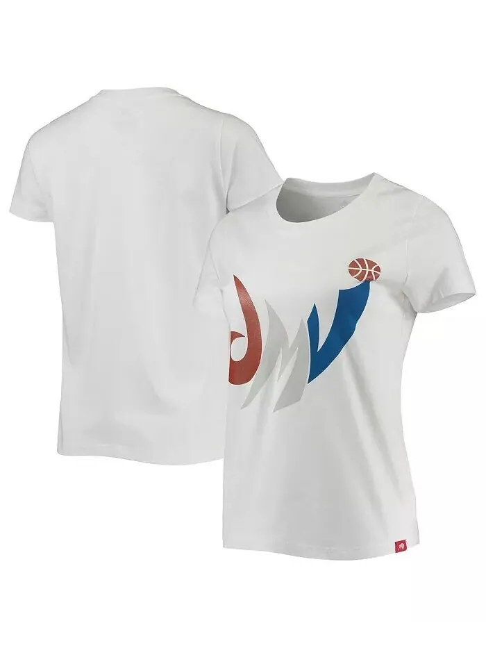 Женская белая футболка Washington Wizards Cabo Sportiqe — изображение 1 из 3
