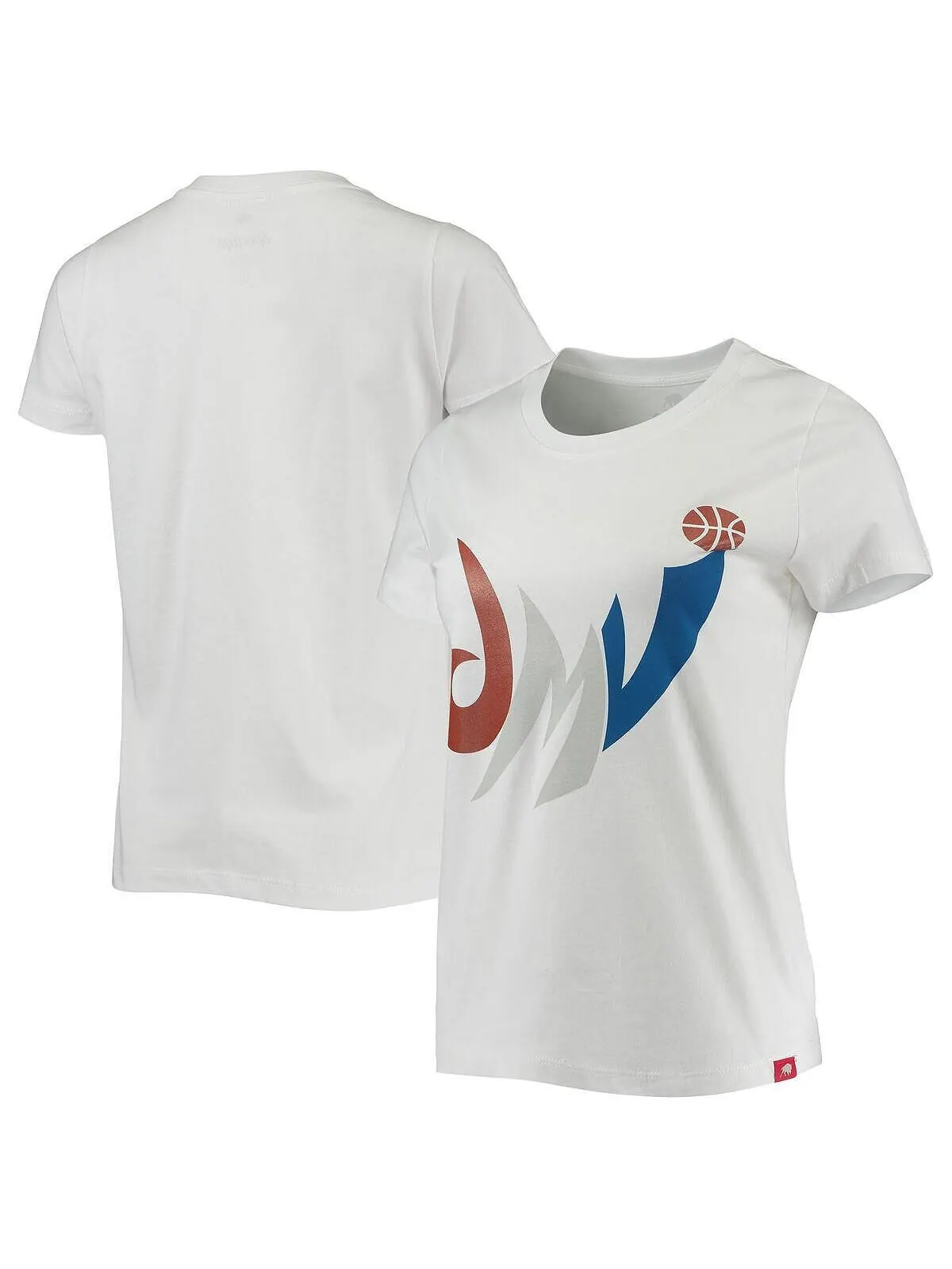 Женская белая футболка Washington Wizards Cabo Sportiqe — изображение 1 из 3, белый