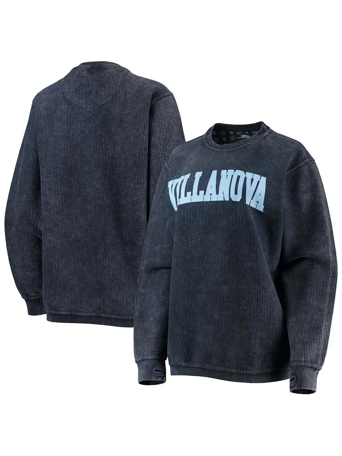 Женский темно-синий пуловер с вышивкой Villanova Wildcats Comfy Cord в винтажном стиле, базовый