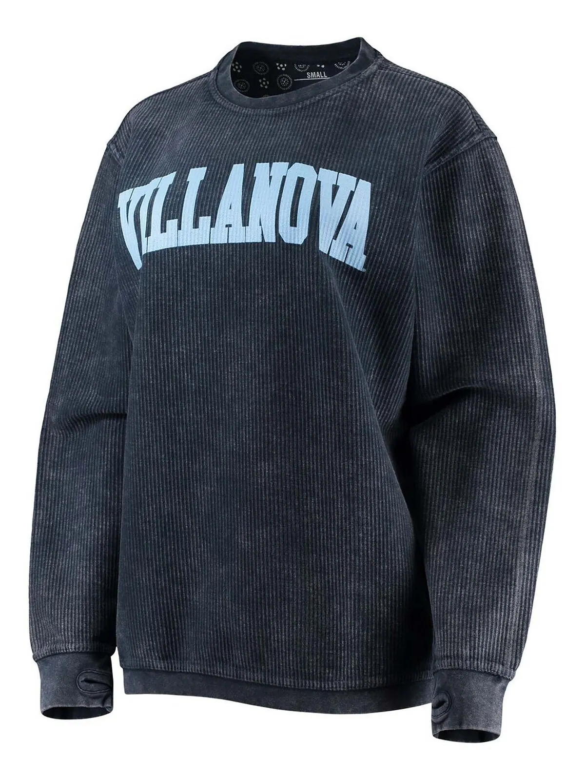 Женский темно-синий пуловер с вышивкой Villanova Wildcats Comfy Cord в винтажном стиле, базовый — изображение 2 из 3