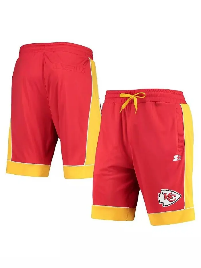 Мужские шорты красного и золотого цвета, любимые фанатами Kansas City Chiefs Starter — изображение 1 из 2