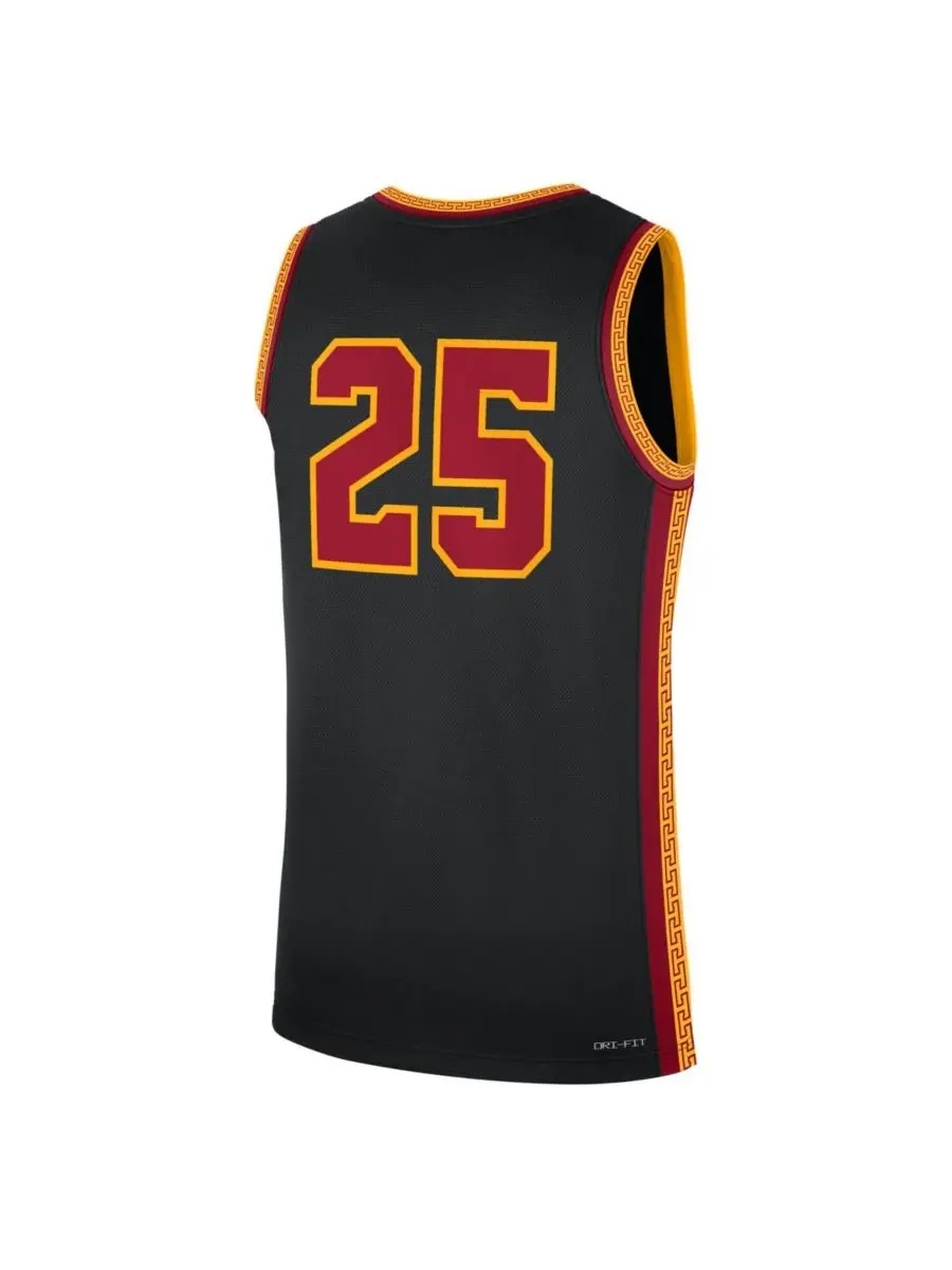 Nike Мужская черная баскетбольная майка USC Trojans, номер 25, альтернативная модель — изображение 2 из 3, черный