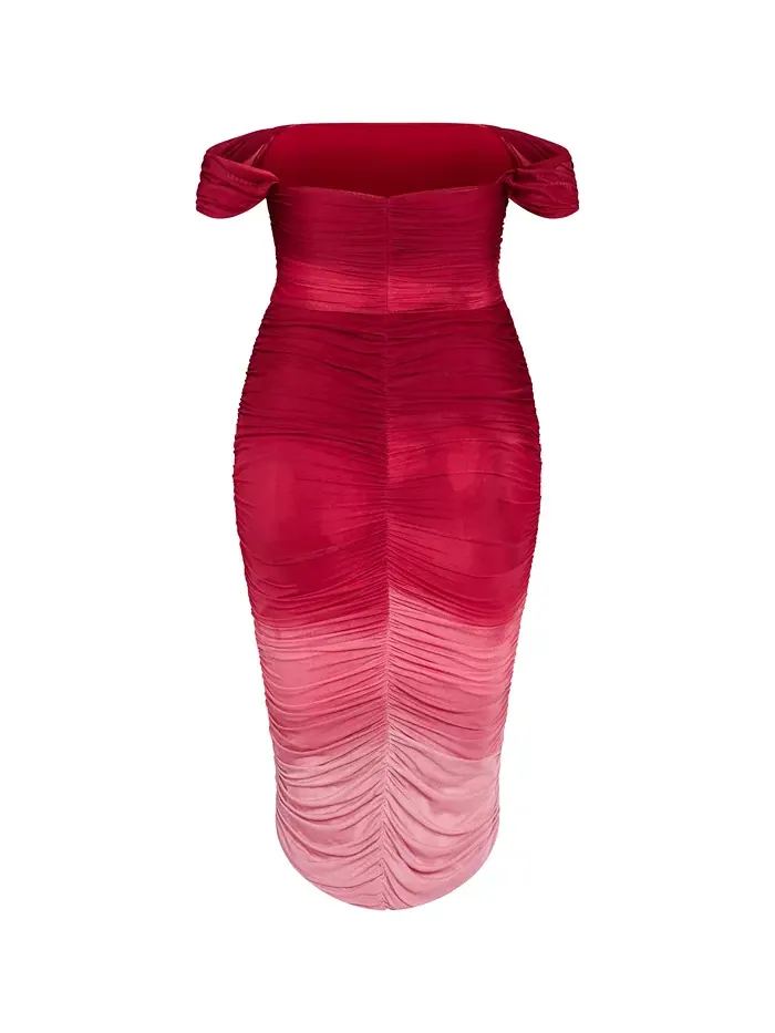 Платье миди Alyssa с принтом plus size CITY CHIC — изображение 4 из 4