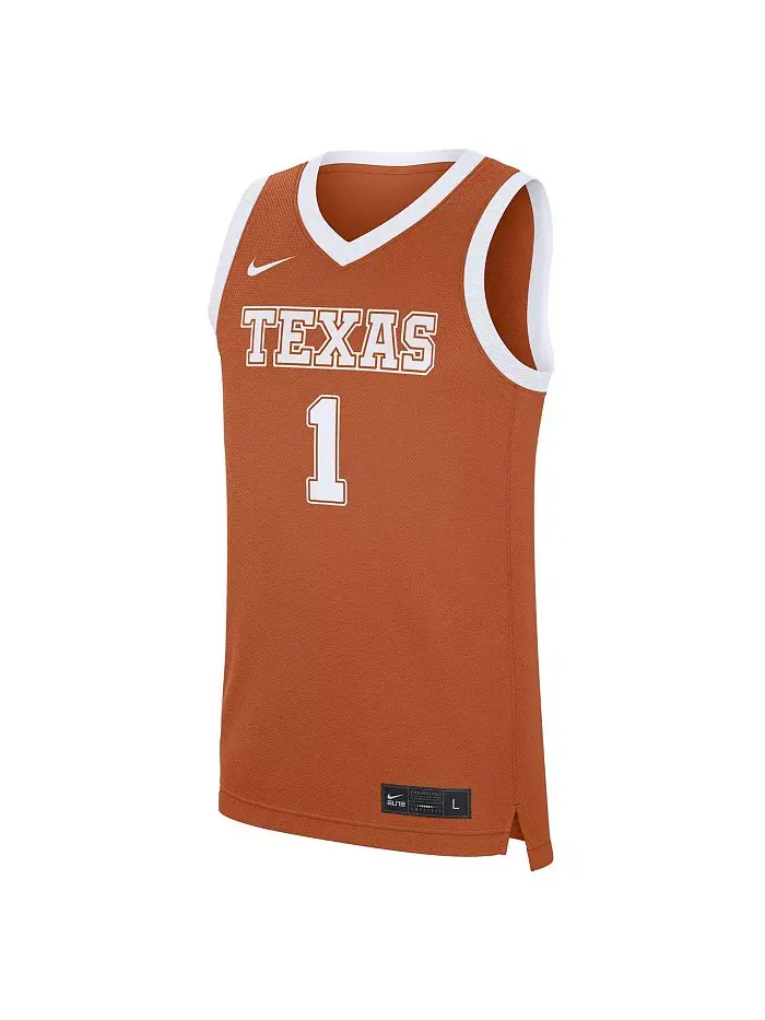 Мужская реплика дорожной футболки Texas Longhorns в цвете Texas Orange Nike — изображение 2 из 3