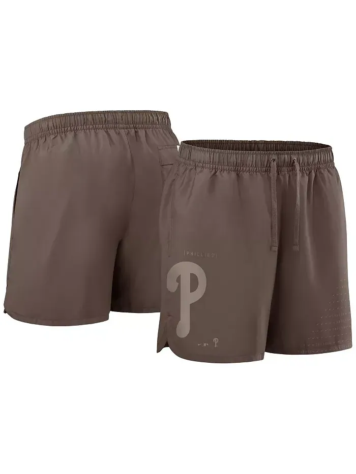 Мужские шорты Philadelphia Phillies Statement светло-коричневые Nike — изображение 1 из 3