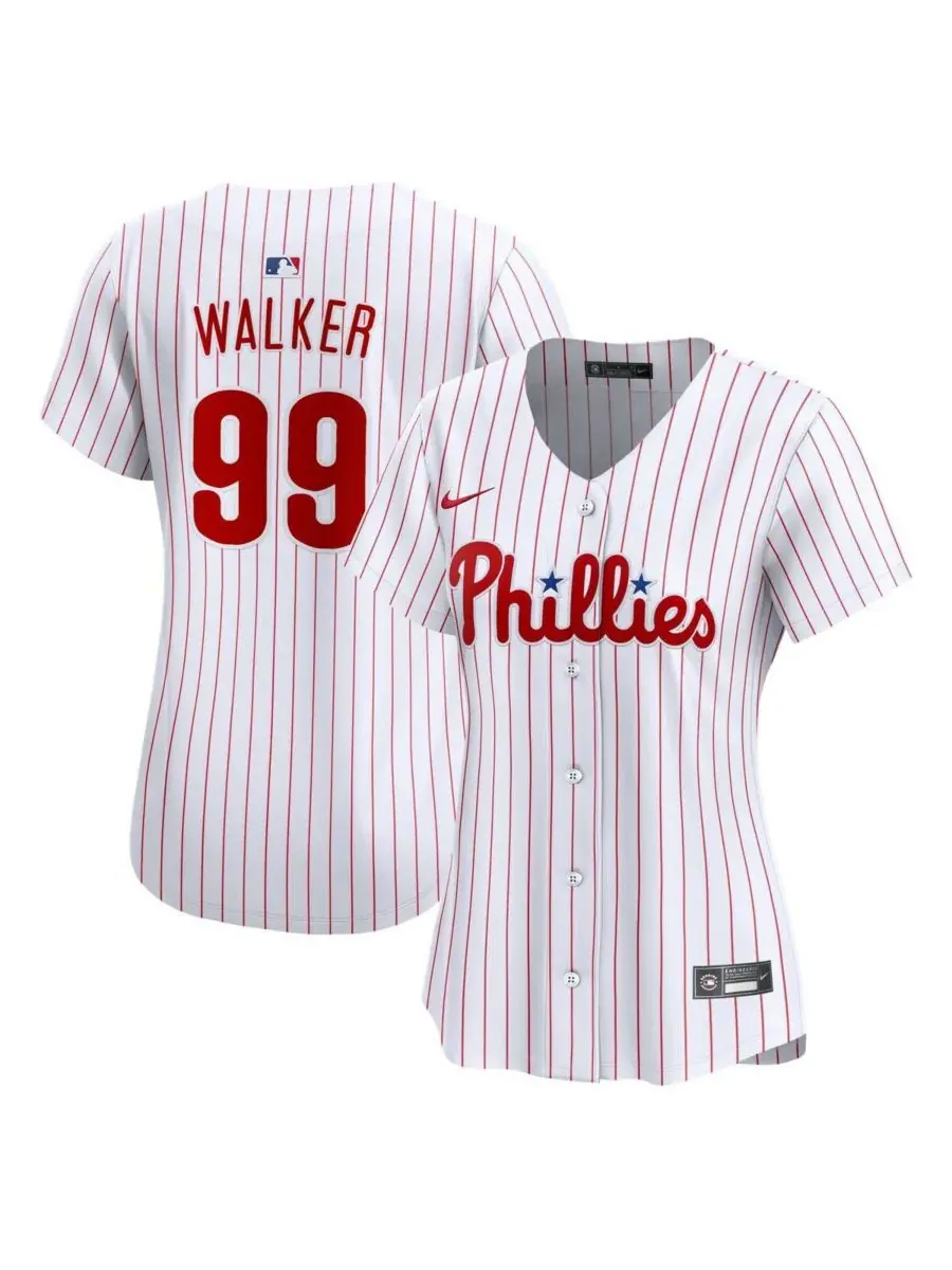 Nike Женская белая домашняя футболка команды Philadelphia Phillies от Тайжуан Уокер (ограниченный — изображение 1 из 3, белый