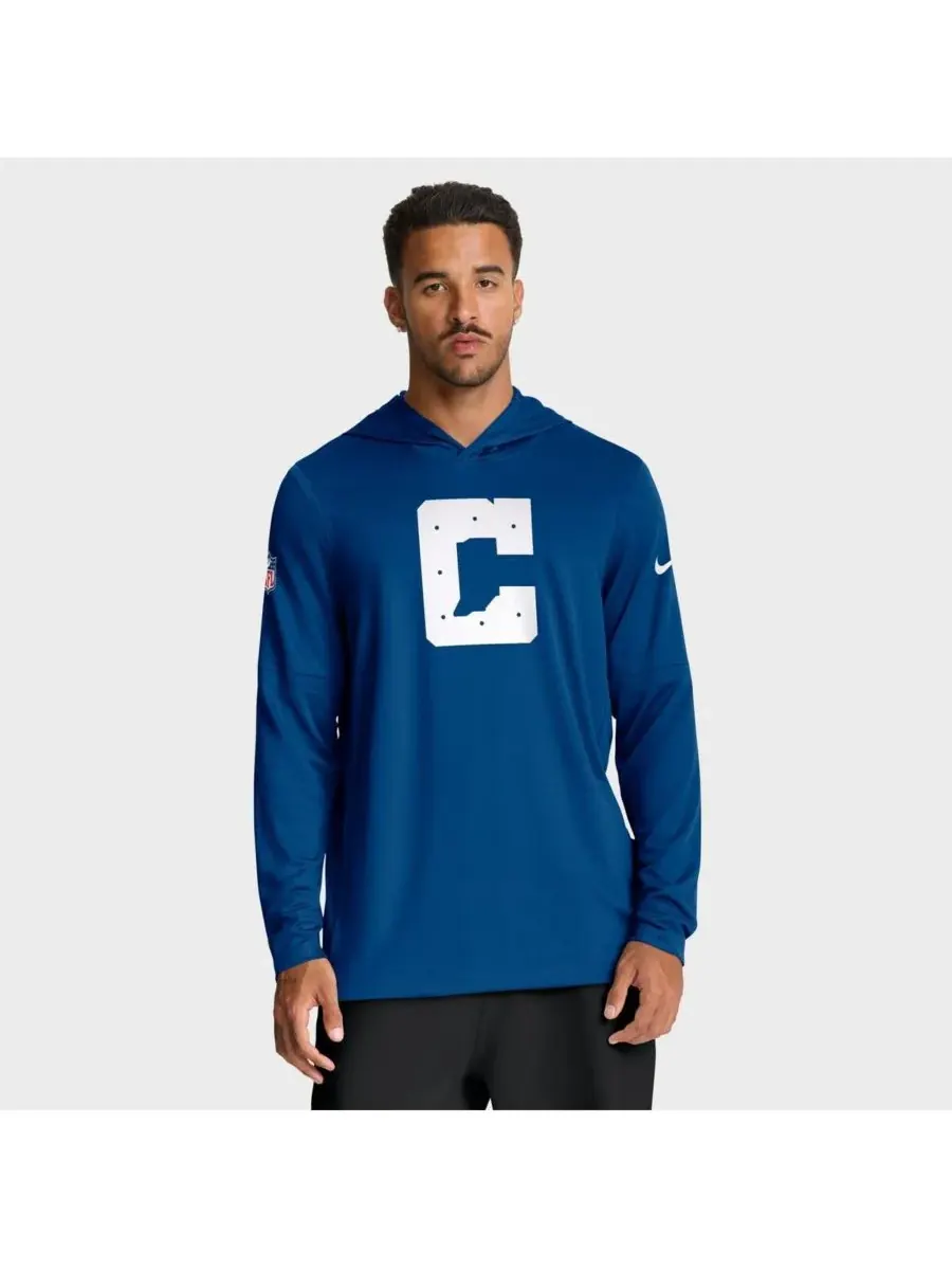 Мужская футболка с длинным рукавом Royal Indianapolis Colts Alt Pack Option Read Performance Nike — изображение 1 из 3