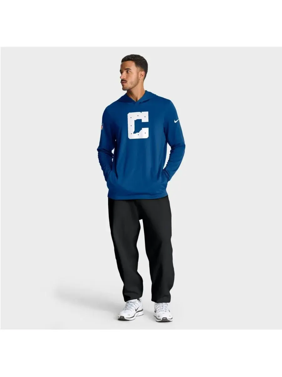 Мужская футболка с длинным рукавом Royal Indianapolis Colts Alt Pack Option Read Performance Nike — изображение 3 из 3