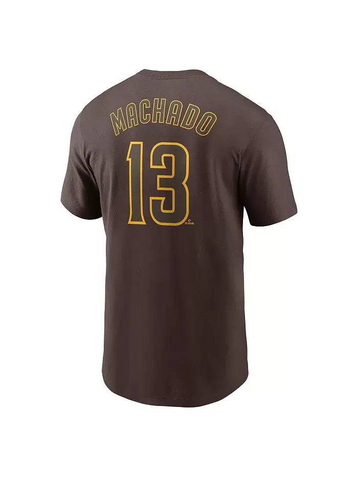 Мужская футболка Manny Machado коричневая San Diego Padres с именем и номером Fuse Nike — изображение 2 из 3