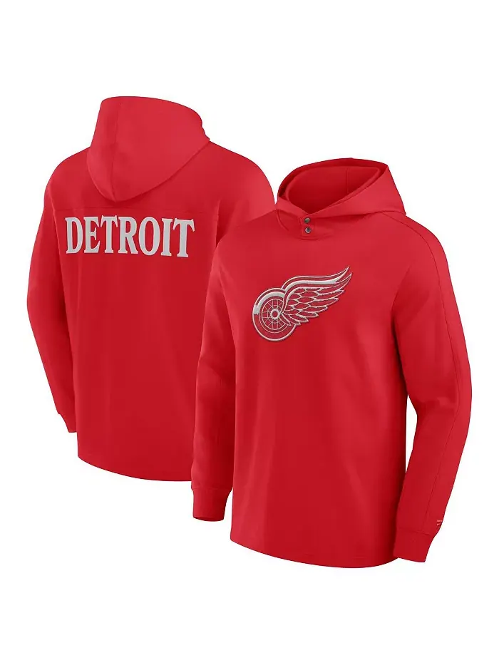 Мужская худи с длинным рукавом Detroit Red Wings Elements Blaze Tri-Blend красного цвета Fanatics — изображение 1 из 3