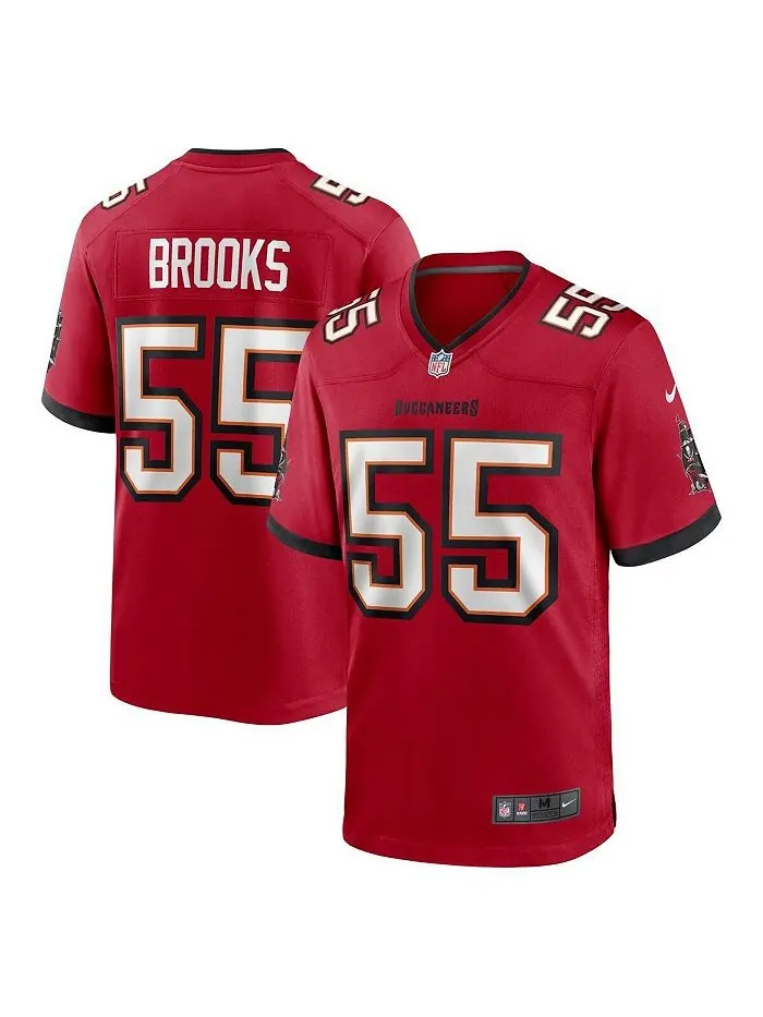 Мужская футболка для пенсионеров Derrick Brooks Red Tampa Bay Buccaneers Nike — изображение 1 из 3, красный