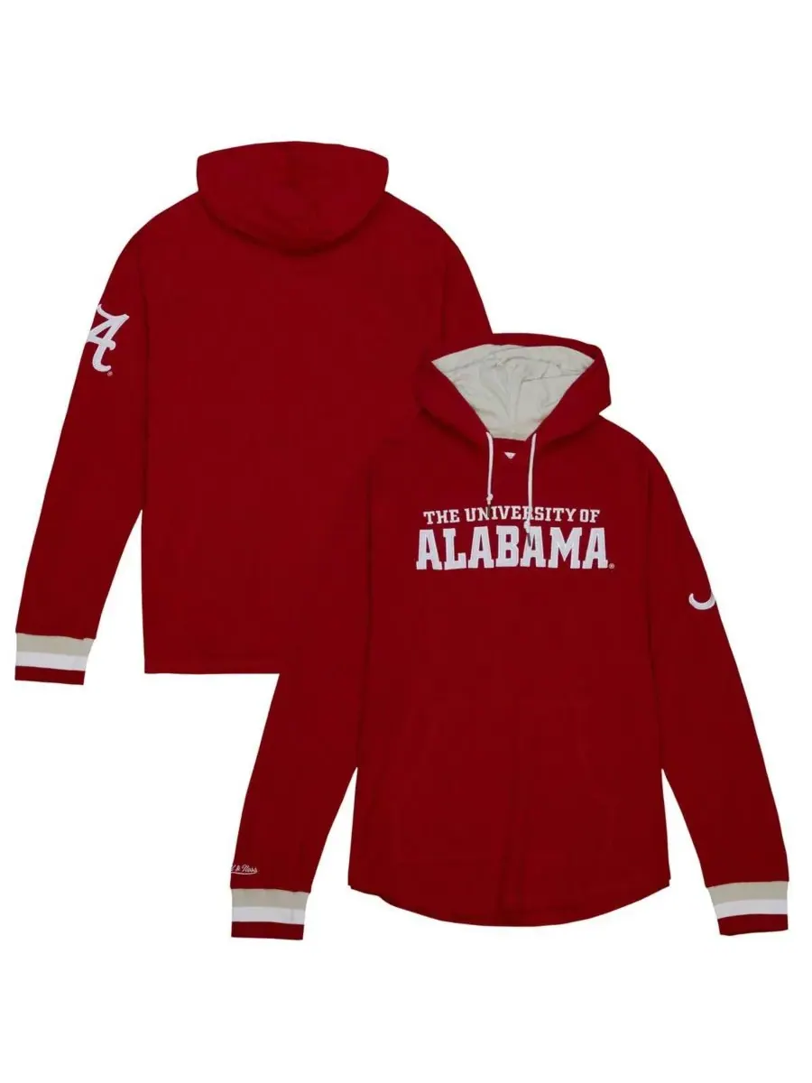 Mitchell & Ness Мужская толстовка с рукавами реглан «Crimson Alabama Crimson Tide Legendary» — изображение 1 из 4, красный